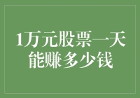 1万元股票投资，一天之内最多可赚取多少利润？