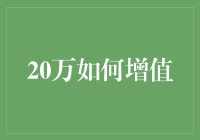 20万人民币如何实现有效增值：策略与案例分析