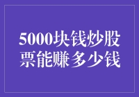 5000块炒股能赚多少？——股市新手必备指南