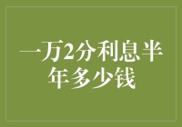 一万2分利息半年能赚多少？深入解析利息计算与理财知识