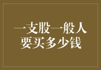 一只股票，一般投资者需要投入多少资金？