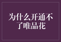 为什么无法开通唯品花：原因解析与解决策略