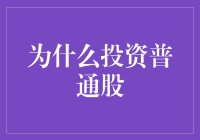 分析与洞察：为什么投资普通股是个人财富增长的有效途径