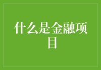 金融项目的定义与内涵探究：从传统到现代的变迁