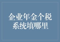 企业年金个税系统填哪里？我来教你填个税就像填个坑一样