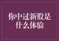 新股申购：一次充满激情与挑战的生肖彩票体验