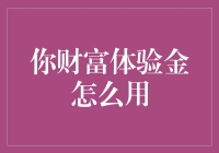 你财富体验金的灵活使用指南：从入门到精通