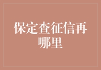 保定征信查询指南：专业机构与便捷渠道