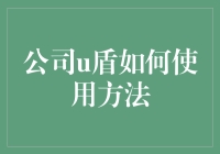 企业级安全：公司U盾的使用与管理方法详解