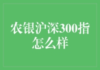 农银沪深300指数，你猜猜看，是不是股市里的阿凡达？