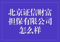 北京证信财富担保有限公司的专业服务与市场口碑探析