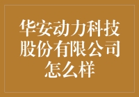 华安动力科技股份有限公司：卓越技术创新与行业领先地位