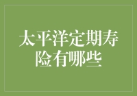 太平洋定期寿险有哪些：构筑家庭保障的新选择