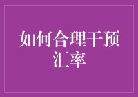 如何合理干预汇率：平衡干预与市场的智慧选择