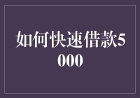 如何快速借款5000：五大方法解析