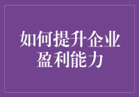 如何通过优化企业资产管理与运营效率提升盈利能力