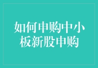 如何申购中小板新股申购：策略与流程解析