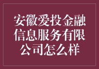 安徽爱投金融信息服务有限公司：引领金融科技新潮流