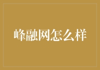 峰融网到底如何？让我们一探究竟！