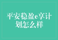 平安稳盈e享计划：投资界的又一稳赚不赔神器？