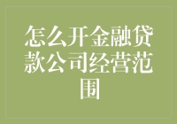 如何合法设立金融贷款公司：经营范围应包括哪些