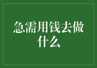 紧急！急需用钱去拯救我的未来