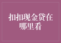 扣扣现金贷：揭秘现金贷产品查询路径与风险防范策略