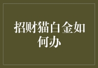 招财猫不是猫咪的白金会员，而是个理财小能手