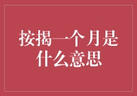 按揭一个月：揭开短暂房地产投资的神秘面纱