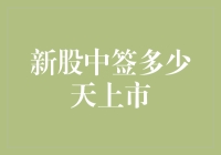 新股中签多少天上市？我的天，你这是要炒股吗？