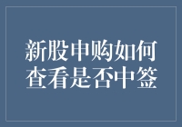 股市新手必看：新股申购如何查询是否中签？一份详尽指南