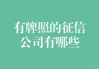 有牌照的征信公司：合法合规，助力金融稳健前行