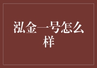 泓金一号：是投资神药还是理财雷区？揭秘真相！