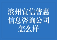 滨州宜信普惠信息咨询公司：信贷服务的新篇章