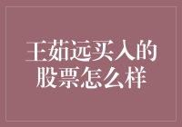 王茹远买入的股票怎么样？——从股市新手到股神的不完全指南