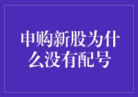 申购新股为什么没有配号？探究新股申购规则