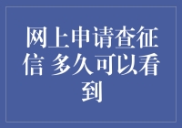 网上申请查征信，多久能看到？——一场等待的闹剧