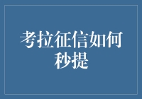 考拉征信如何秒提：打造高效信用评估新纪元