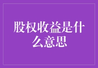 股权收益是什么意思？深度剖析股权收益的内涵与价值