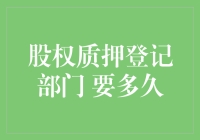 股权质押登记部门：效率与流程解析