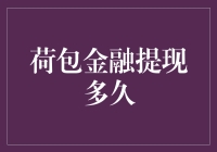 荷包金融提现——真的慢到哭？还是快到飞沙走石？