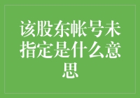 探究该股东帐号未指定的含义与处理策略