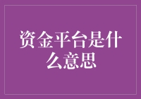 资金平台：金融体系的润滑剂与催化剂