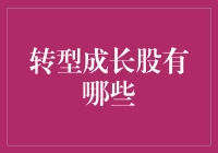 转型成长股的投资价值与选择策略