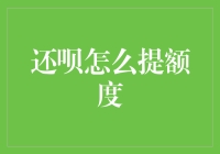 如何提升你的还呗额度？关键在于这几点！