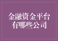 金融科技时代：金融资金平台公司概览