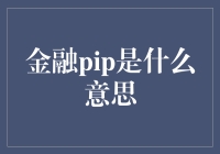 金融界的神秘代码——金融PIP解析