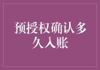 预授权确认多久能入账？让我来揭秘！