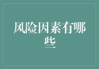 系统化理解风险因素：构建风险管理的基石