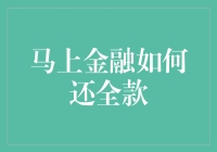 解密马上金融全款还款攻略：轻松告别负债